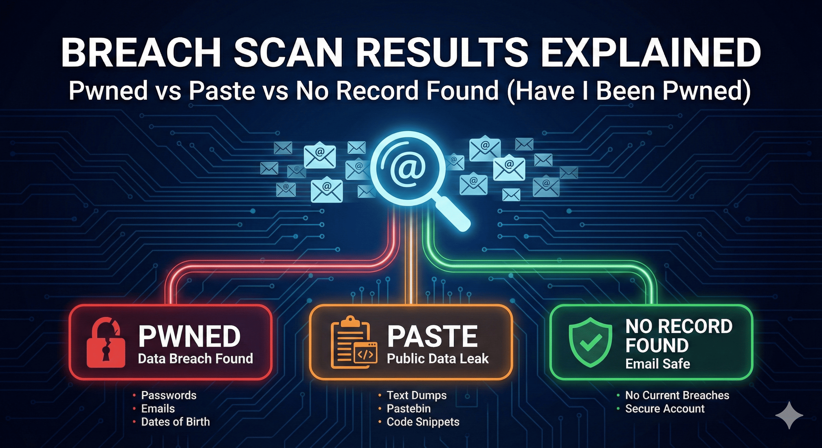 The Anatomy of a Hit: Decoding "Pwned," "Paste," and "No Record Found"