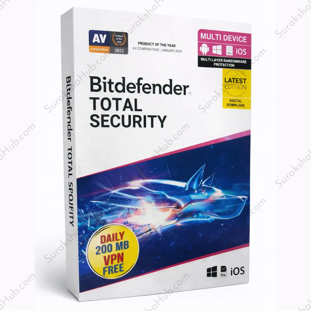 Bitdefender Total Security 1 PC 1 Year